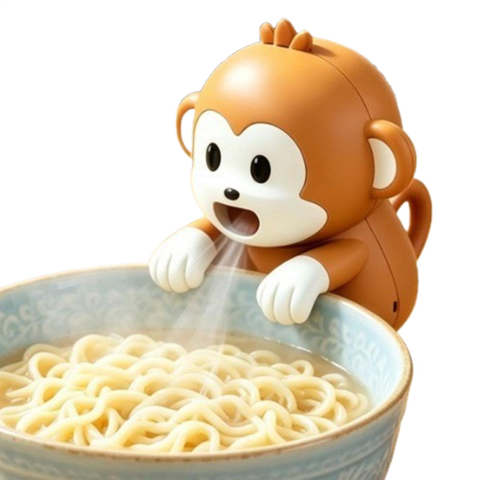 Good Coffee Tea - ミニクリップ式カップファン 3段階風量調節 可愛い猿型 ポータブルフードクーラー ミニクリップ式ファン スープ、コーヒー、紅茶、焼き菓子用
