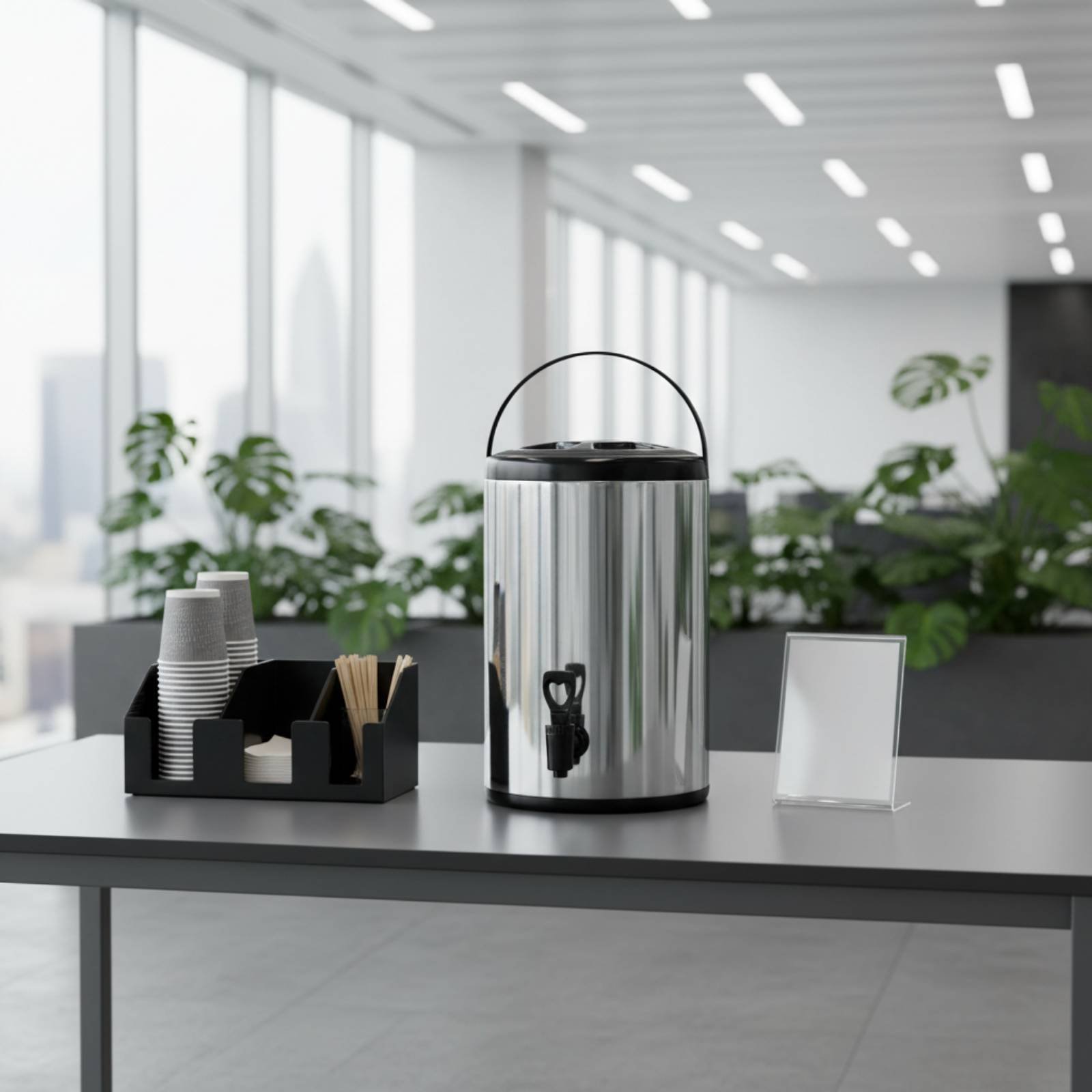 Coffee Tea Urn - 業務用ミルクティーバレル 大容量ステンレス製飲料ディスペンサー 保温コーヒーウォーマー 漏れ防止スクリュー蓋