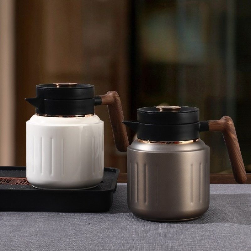 Tea Coffee Pot Set - 1000ML 高級スマートコーヒーポット 家庭用 大容量 フィルター付き 紅茶ポット
