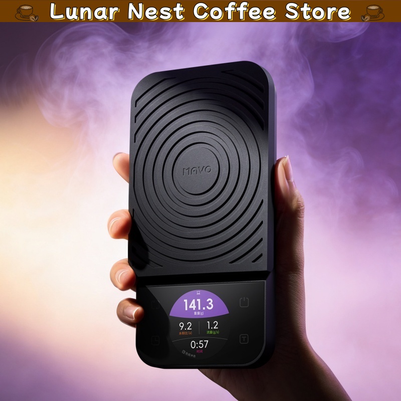 Coffee Tea Bean - Mavo デジタルコーヒースケール タイミング計量 LCDスクリーン ブリューカーブ 防水