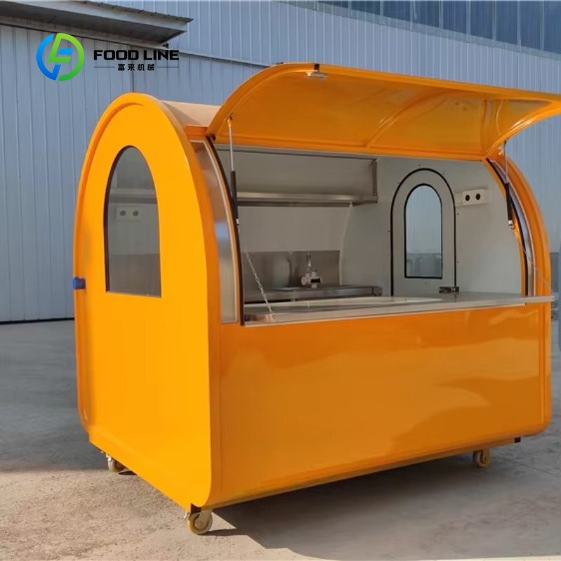 カスタマイズ可能な小型ホイール付き移動式コーヒーキオスクカー - Coffee Tea Kiosk のレビューと価格