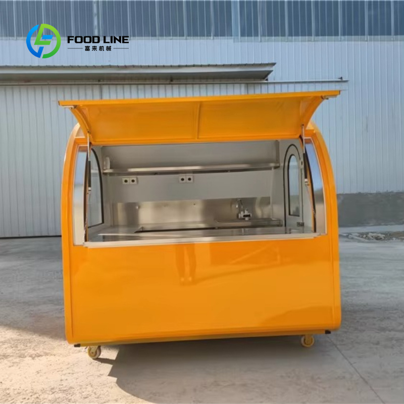 カスタマイズ可能な小型ホイール付き移動式コーヒーキオスクカー - Coffee Tea Kiosk のレビューと価格