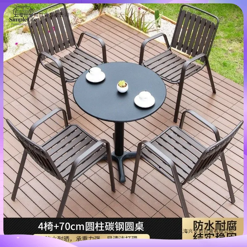 屋外木製コーヒーテーブル パティオバルコニーガーデン用 小さ - Coffee Tea Gardens のレビューと価格