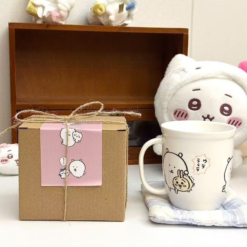 アニメちいかわジョークベア セラミックマグ ギフトボックス  - Good Coffee Tea のレビューと価格
