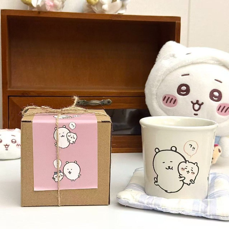 アニメちいかわジョークベア セラミックマグ ギフトボックス  - Good Coffee Tea のレビューと価格