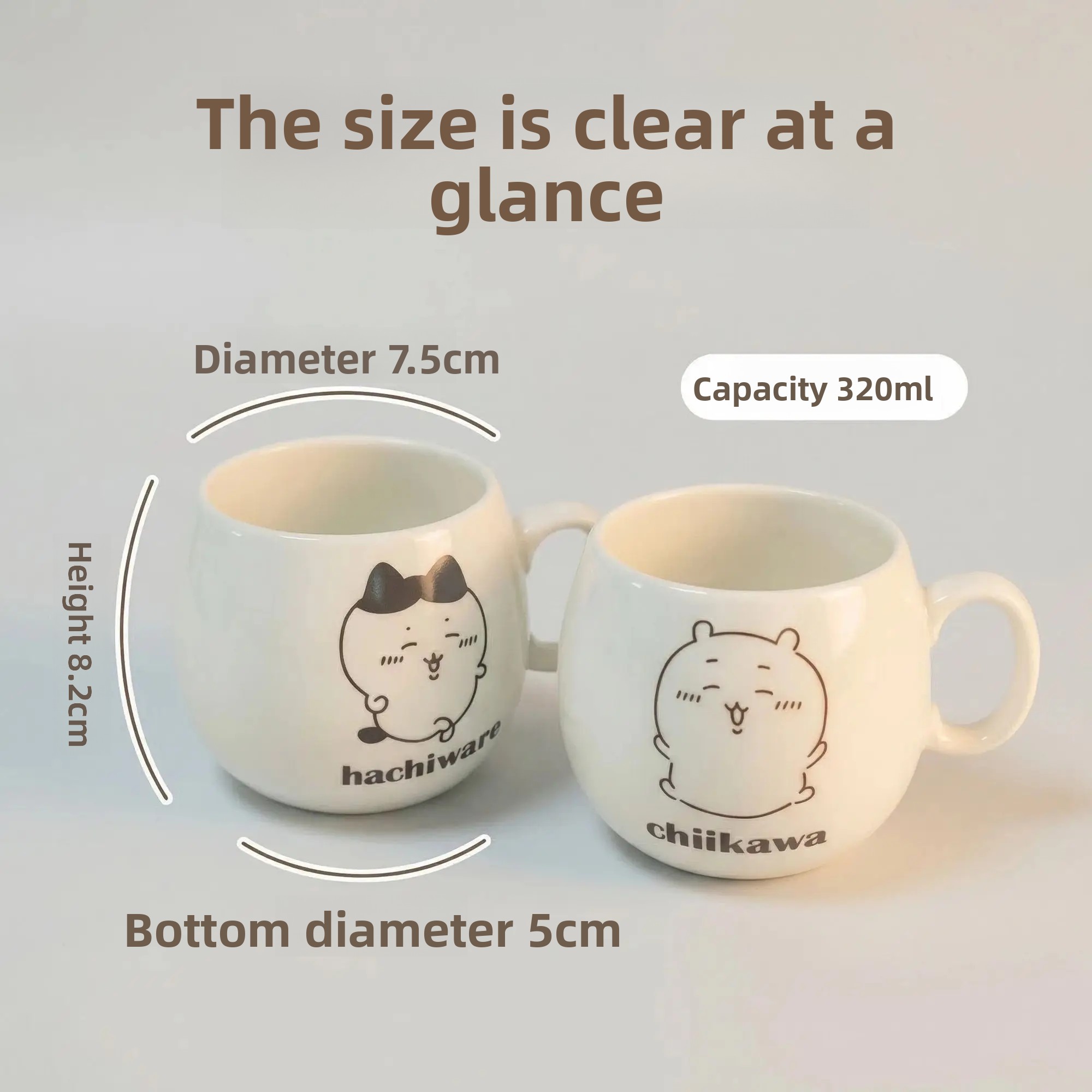 チイカワ陶器製ティーコーヒーマグセット かわいい漫画カップル - Good Coffee Tea のレビューと価格