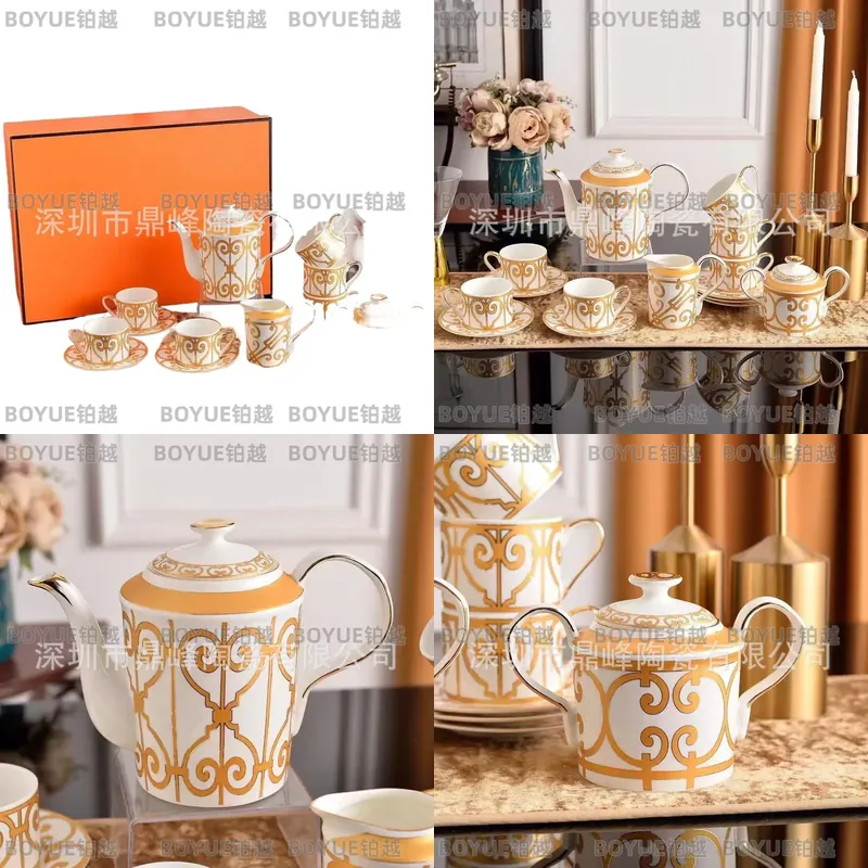 黄色の陶器製コーヒーカップとソーサーのセット、ヨーロッパの軽 - Coffee Tea Gift のレビューと価格