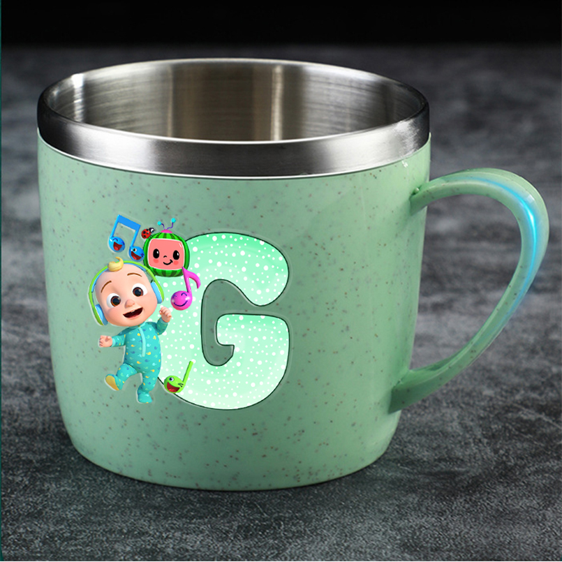 ココメロンステンレス鋼ウォーターカップ漫画プリントレターコー - Good Coffee Tea のレビューと価格