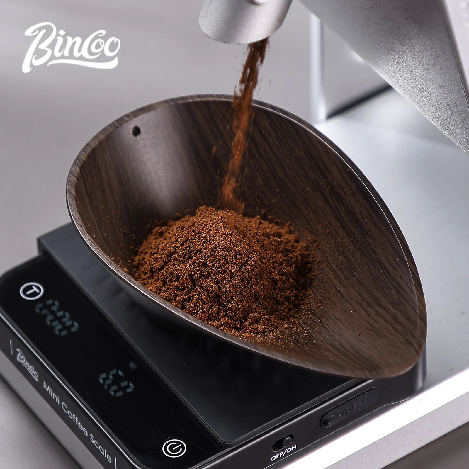 BINCOO コーヒー豆用量トレイ計量無垢材クルミ豆シャベル - Coffee Tea Bean のレビューと価格