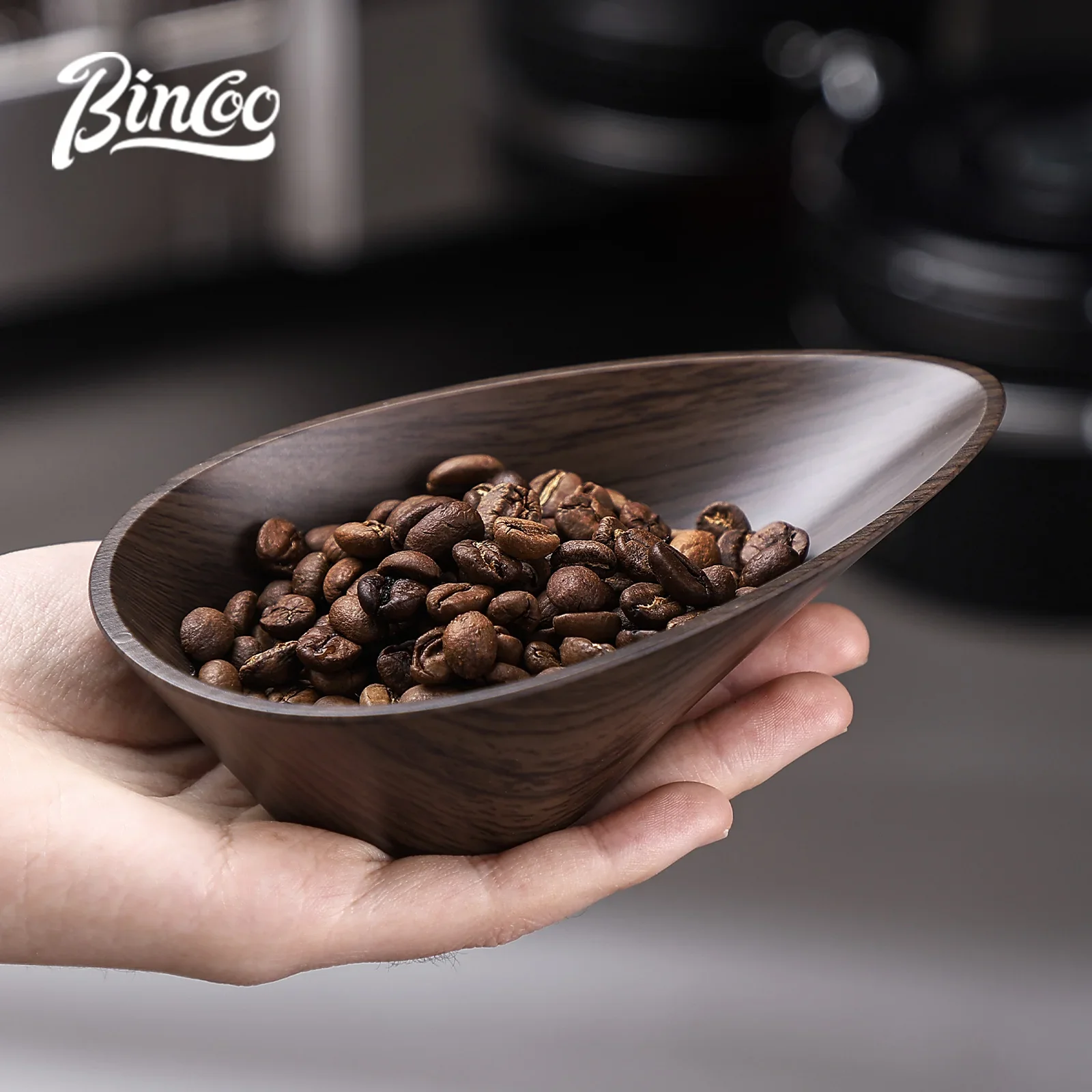 BINCOO コーヒー豆用量トレイ計量無垢材クルミ豆シャベル - Coffee Tea Bean のレビューと価格