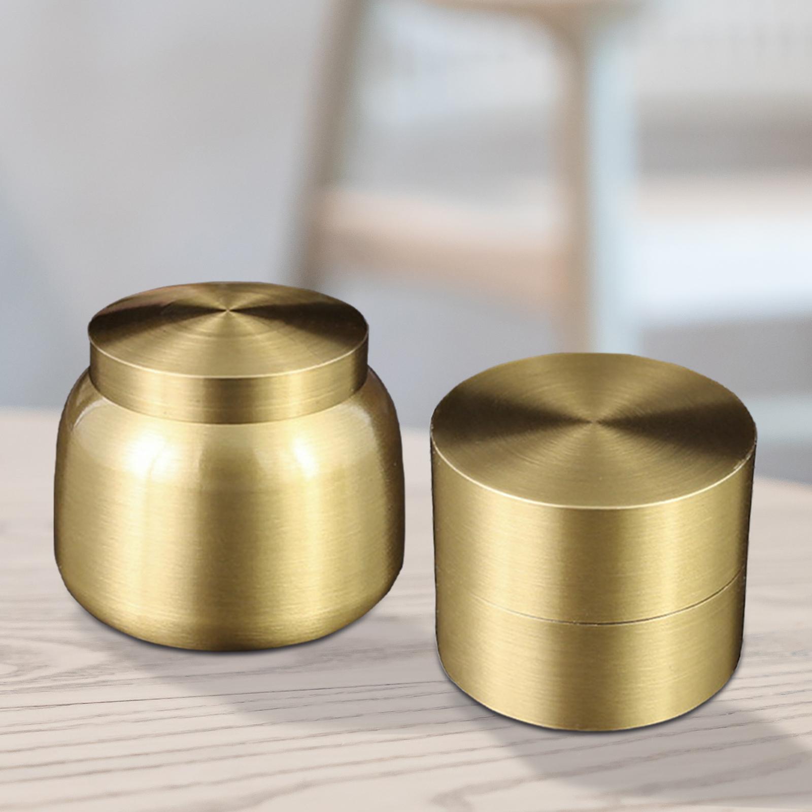 銅製茶筒ペット用骨壷多機能ミニエアタイト蓋付きコーヒー豆用 - Coffee Tea Urn のレビューと価格