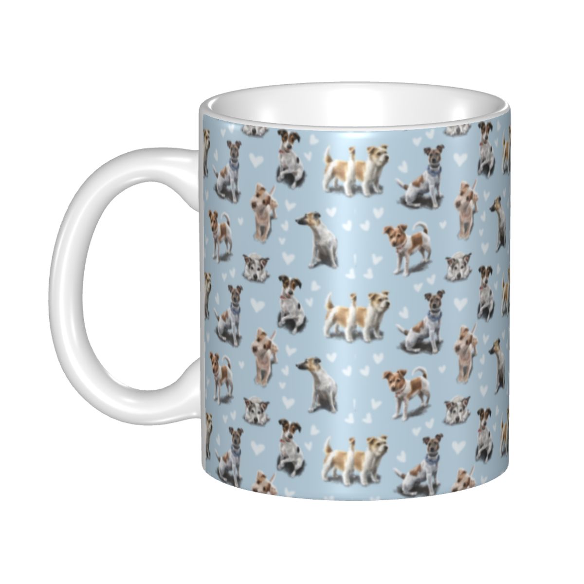 カスタマイズされたジャックラッセルテリアの子犬愛マグカップ  - Coffee Tea Love のレビューと価格