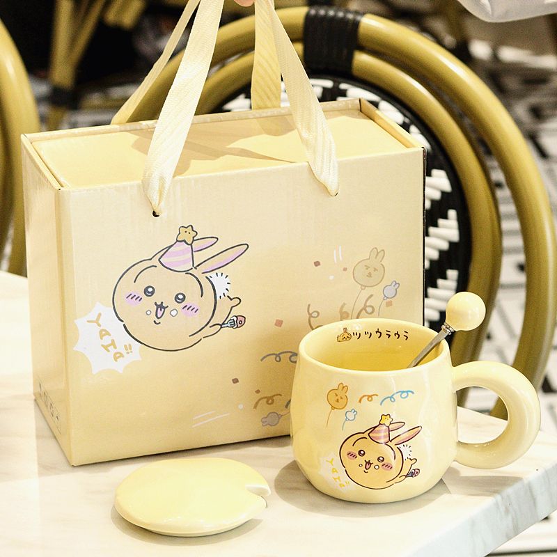 ちいかわうさぎセラミックマグカップ 親友、ガールフレンド、ボ - Coffee To Tea Meaning のレビューと価格