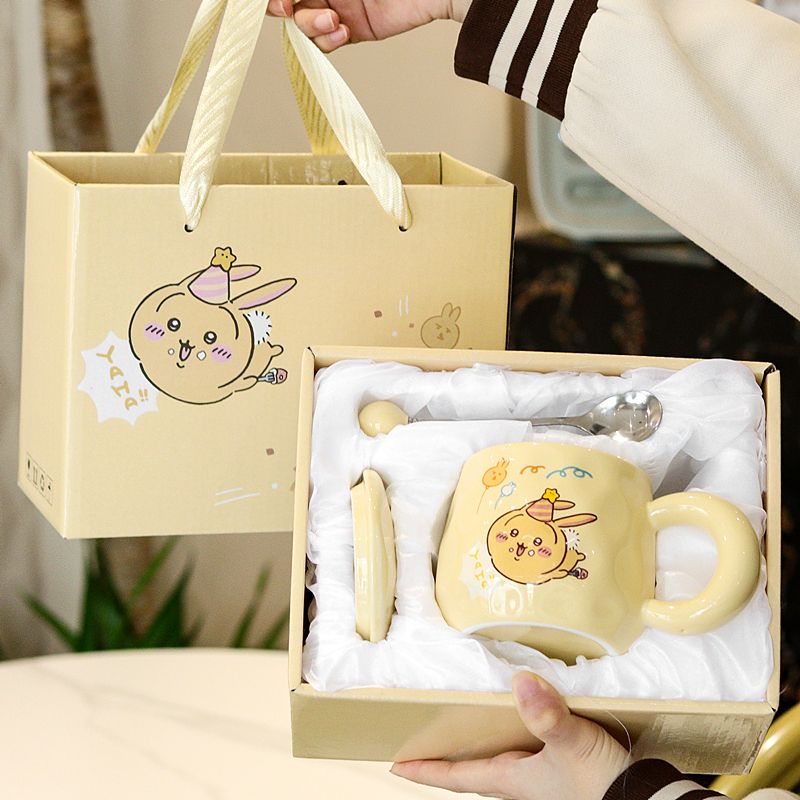 ちいかわうさぎセラミックマグカップ 親友、ガールフレンド、ボ - Coffee To Tea Meaning のレビューと価格