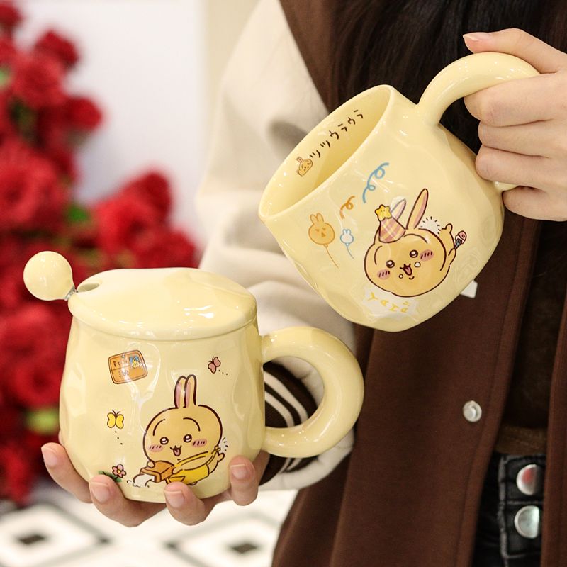 ちいかわうさぎセラミックマグカップ 親友、ガールフレンド、ボ - Coffee To Tea Meaning のレビューと価格