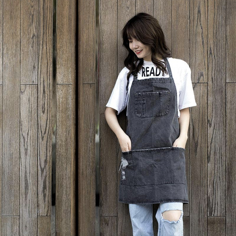 日本製ウォッシュコットンデニムエプロン、拡大コーヒーショップ - Coffee Tea Gardens のレビューと価格