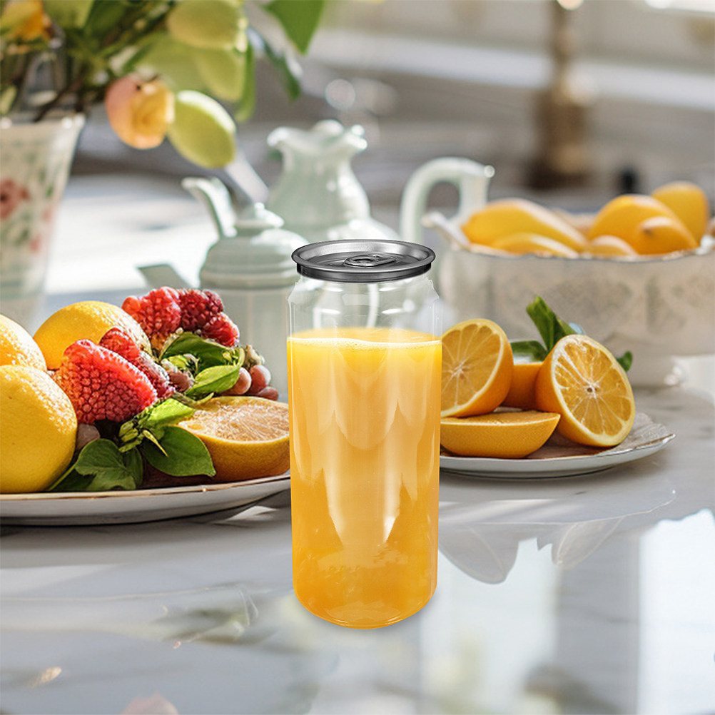 5個入り透明飲料缶、簡単に開けられる携帯用ドリンク容器、ジュ - Coffee Tea Drink のレビューと価格