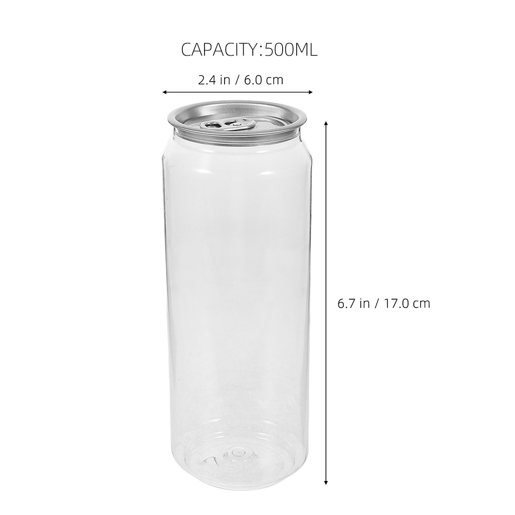 5個入り透明飲料缶、簡単に開けられる携帯用ドリンク容器、ジュ - Coffee Tea Drink のレビューと価格