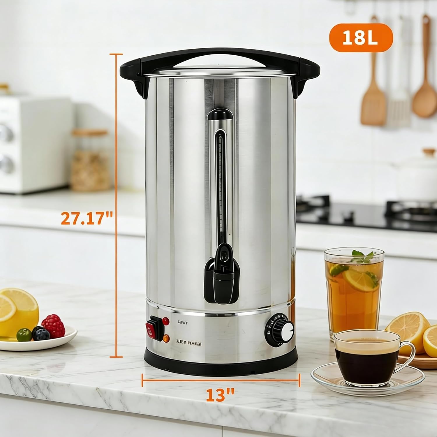 Tacleekii 18L 業務用コーヒーポット 120カッ - Coffee Tea Urn のレビューと価格