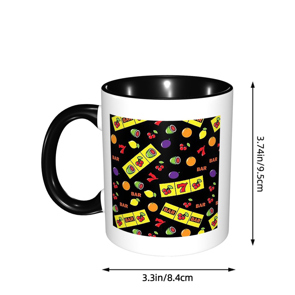 カジノラッキースロットチェリーメロンレモンフルーツマグ面白い - Lemon Tea Coffee のレビューと価格