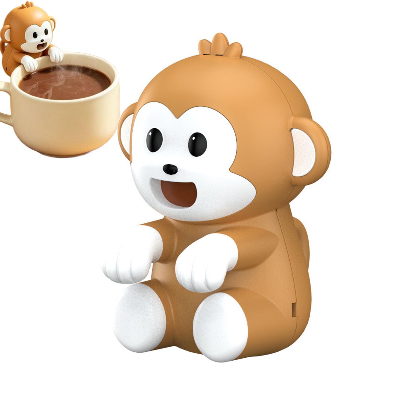 ミニクリップ式カップファン 3段階風量調節 可愛い猿型 ポー - Good Coffee Tea のレビューと価格