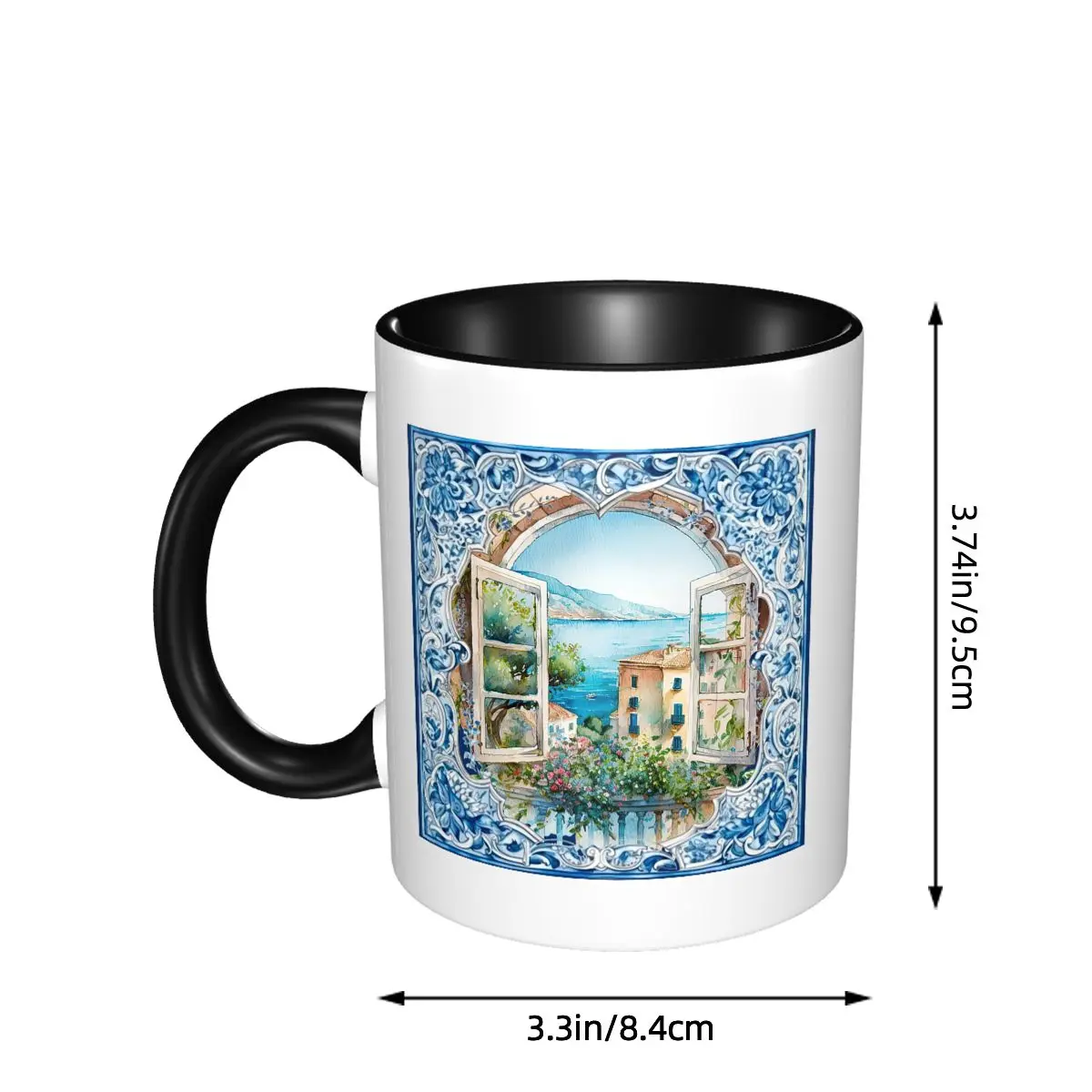 シチリアタイル地中海モザイクレモンマグ面白いセラミックコーヒ - Lemon Tea Coffee のレビューと価格