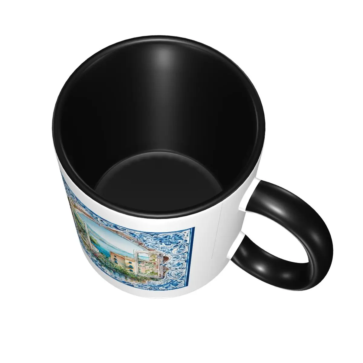 シチリアタイル地中海モザイクレモンマグ面白いセラミックコーヒ - Lemon Tea Coffee のレビューと価格