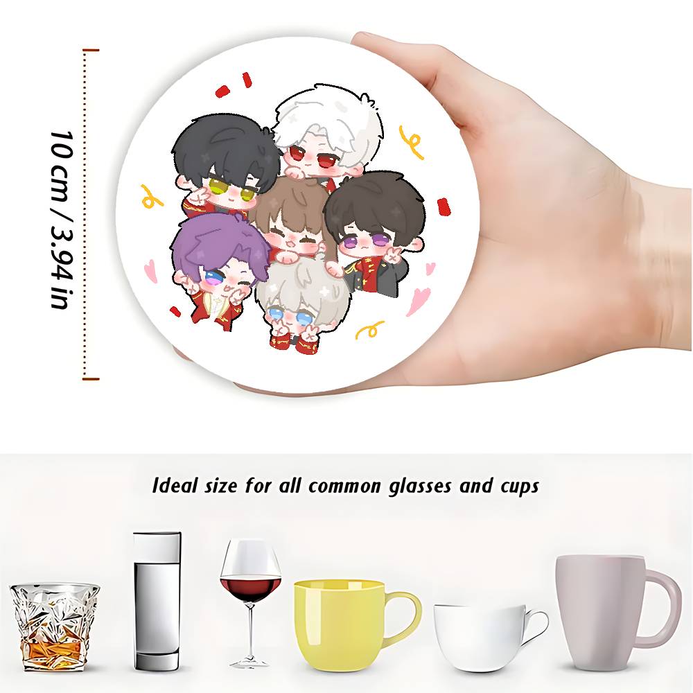 ちび L-Love and D-Deepspace 丸型木製 - Coffee Tea Love のレビューと価格