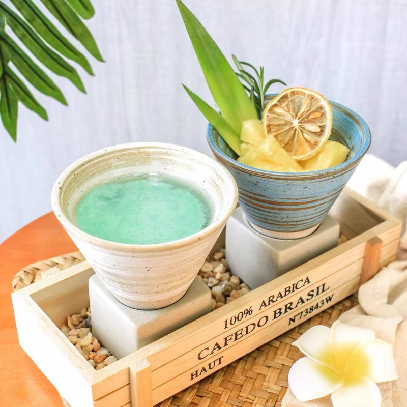 新しいバー中華風セラミックカクテルカップセット、パーソナライ - Coffee Tea Drink のレビューと価格