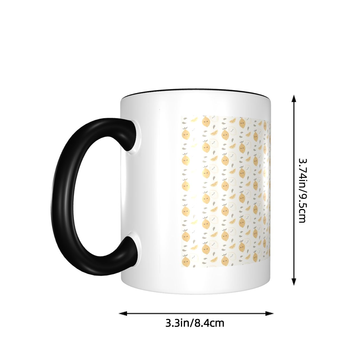 かわいいレモン柄マグカップ 面白いセラミックコーヒーカップ  - Lemon Tea Coffee のレビューと価格
