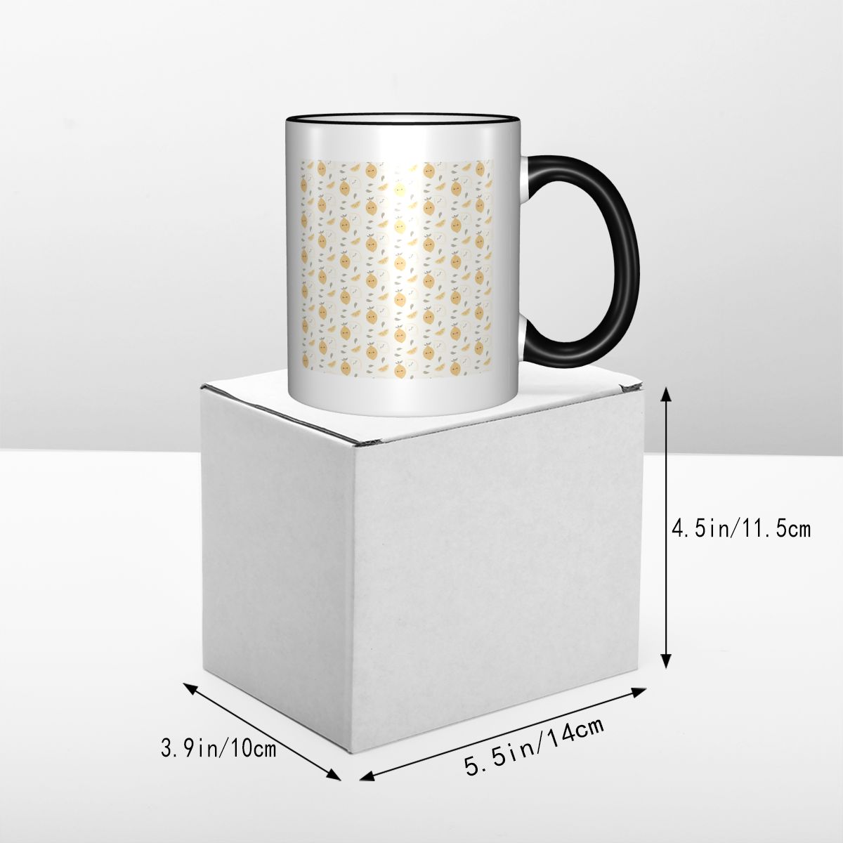 かわいいレモン柄マグカップ 面白いセラミックコーヒーカップ  - Lemon Tea Coffee のレビューと価格