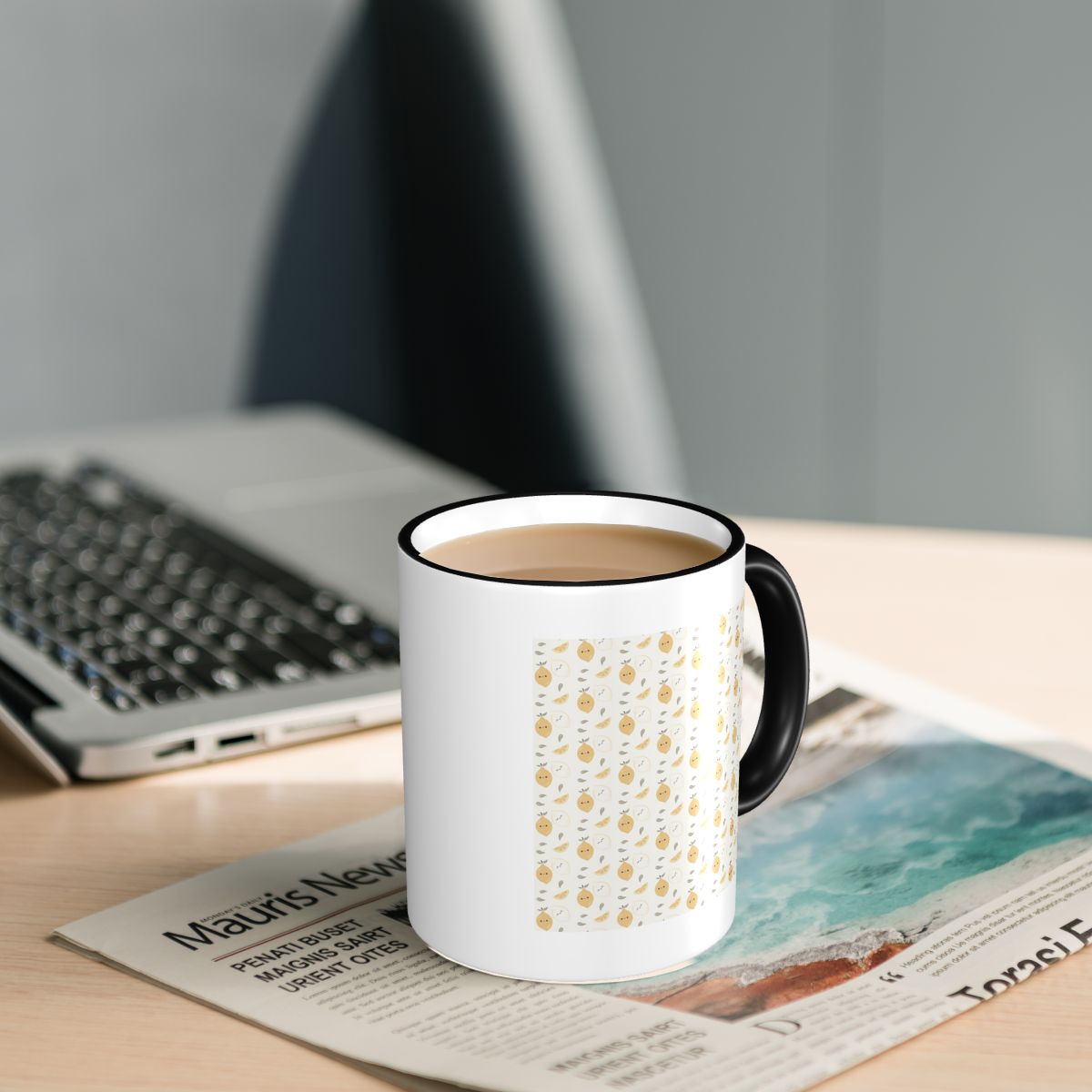 かわいいレモン柄マグカップ 面白いセラミックコーヒーカップ  - Lemon Tea Coffee のレビューと価格