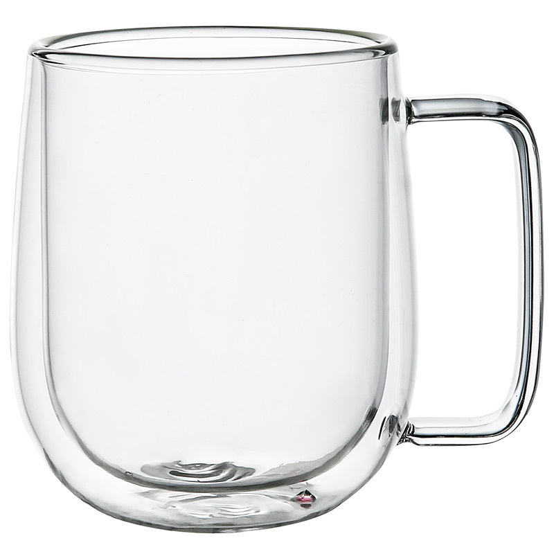 350ML二重壁ガラスカップ、ハンドル付き、紅茶、ビール、コ - Lemon Tea Coffee のレビューと価格