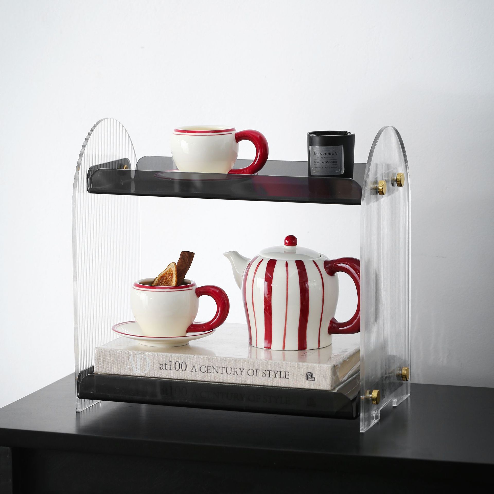 ヴィンテージ陶器製コーヒーカップ＆ソーサーセット（ハンドル付 - Coffee Tea Gift のレビューと価格