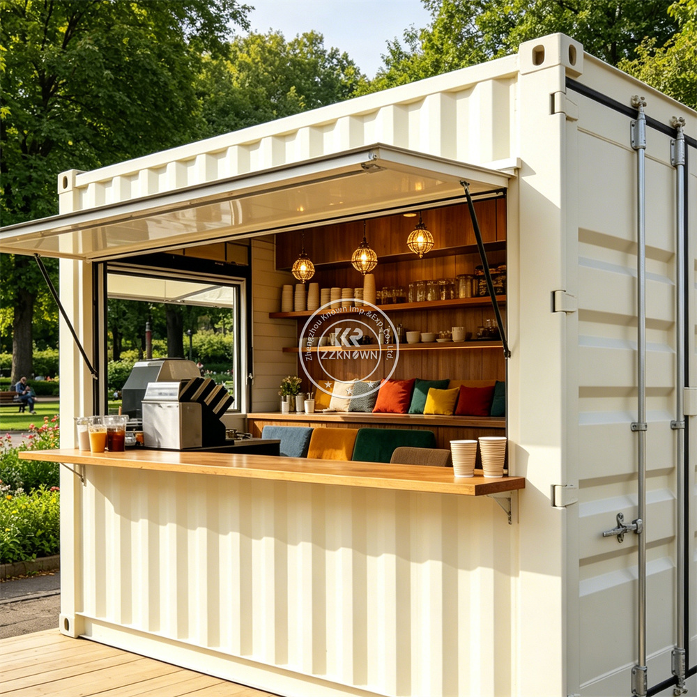移動式キッチンコンテナトレーラー、ストリートコーヒー、ジュー - Coffee Tea Kiosk のレビューと価格