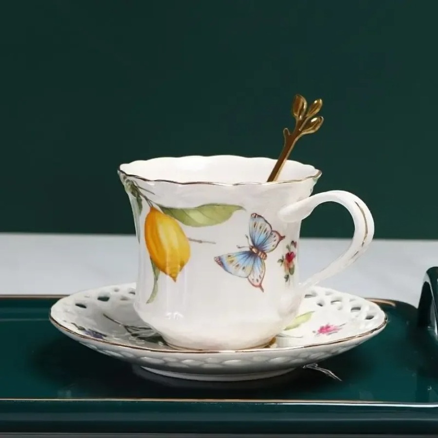 ヨーロッパ風ティーカップセット レモンエスプレッソカップ エ - Lemon Tea Coffee のレビューと価格