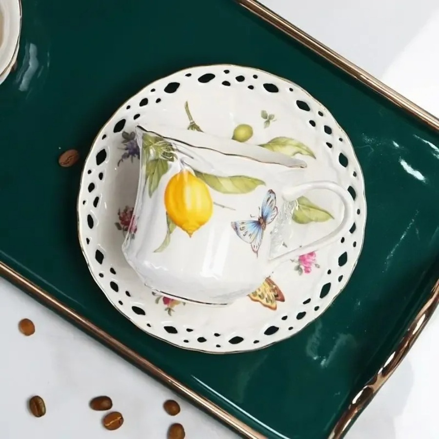 ヨーロッパ風ティーカップセット レモンエスプレッソカップ エ - Lemon Tea Coffee のレビューと価格