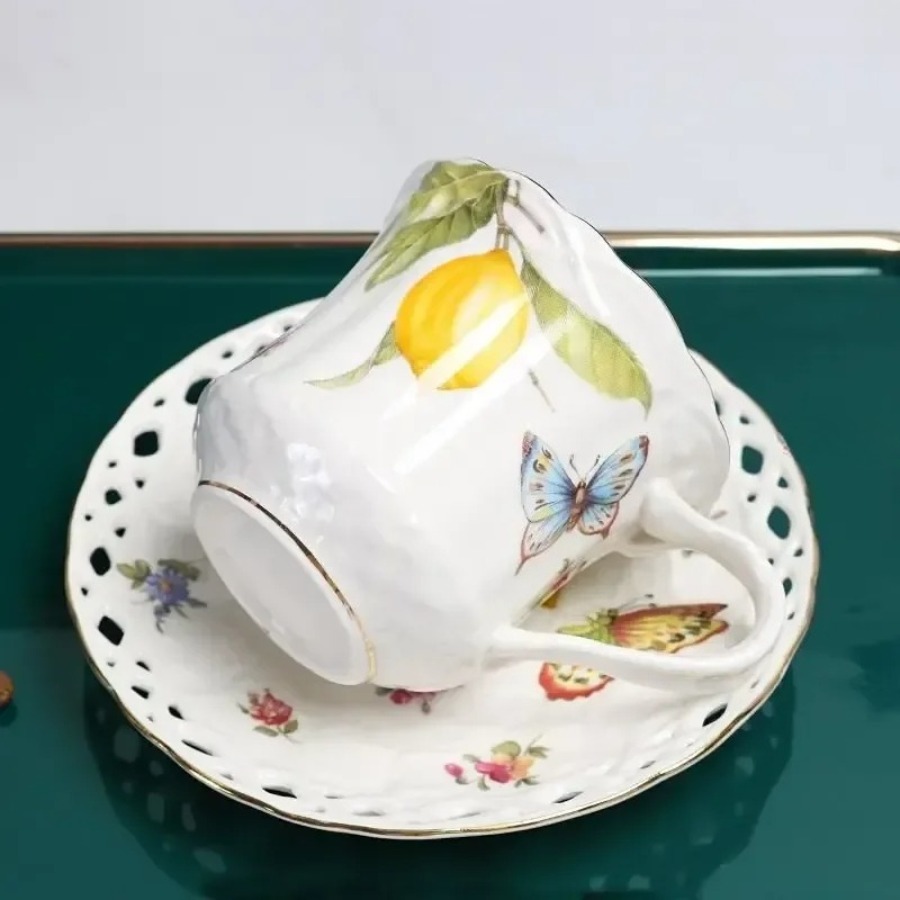 ヨーロッパ風ティーカップセット レモンエスプレッソカップ エ - Lemon Tea Coffee のレビューと価格