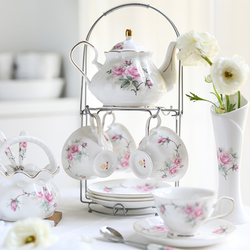 セラミックコーヒーセット ヨーロピアンカップセット ブリティ - Tea Coffee Pot Set のレビューと価格