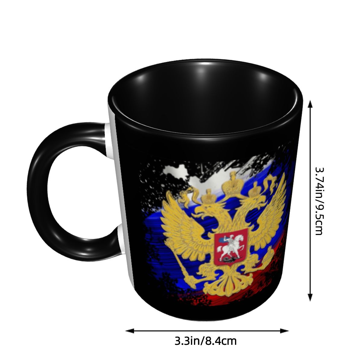 ロシア鷲の紋章コーヒーマグ DIY パーソナライズされたロシ - Coffee Tea Bottle のレビューと価格