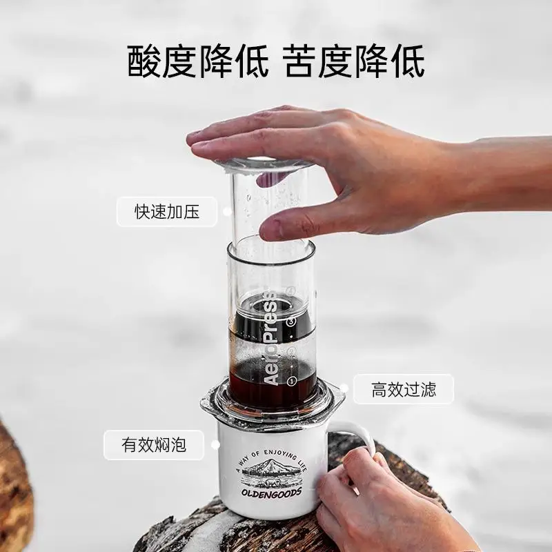 エアロプレス 透明 クリア ハンドブリューイング コーヒーメ - Aeropress Coffee Maker のレビューと価格